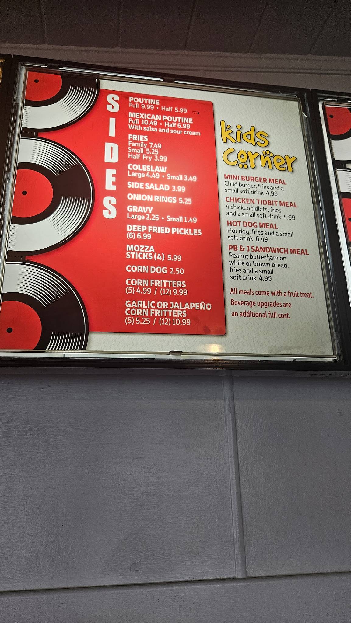Jack's Drive-In меню
