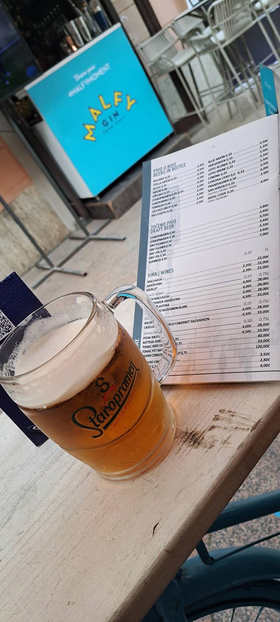 Fiorello Pub меню