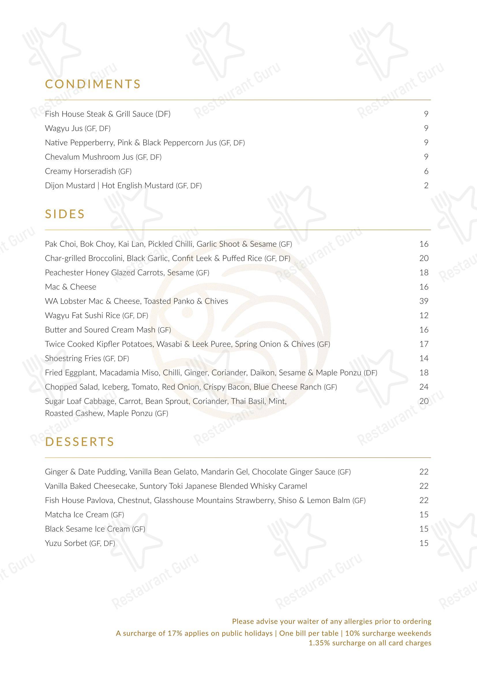 Fish House Steak & Grill в Мулулабе - Меню напитков