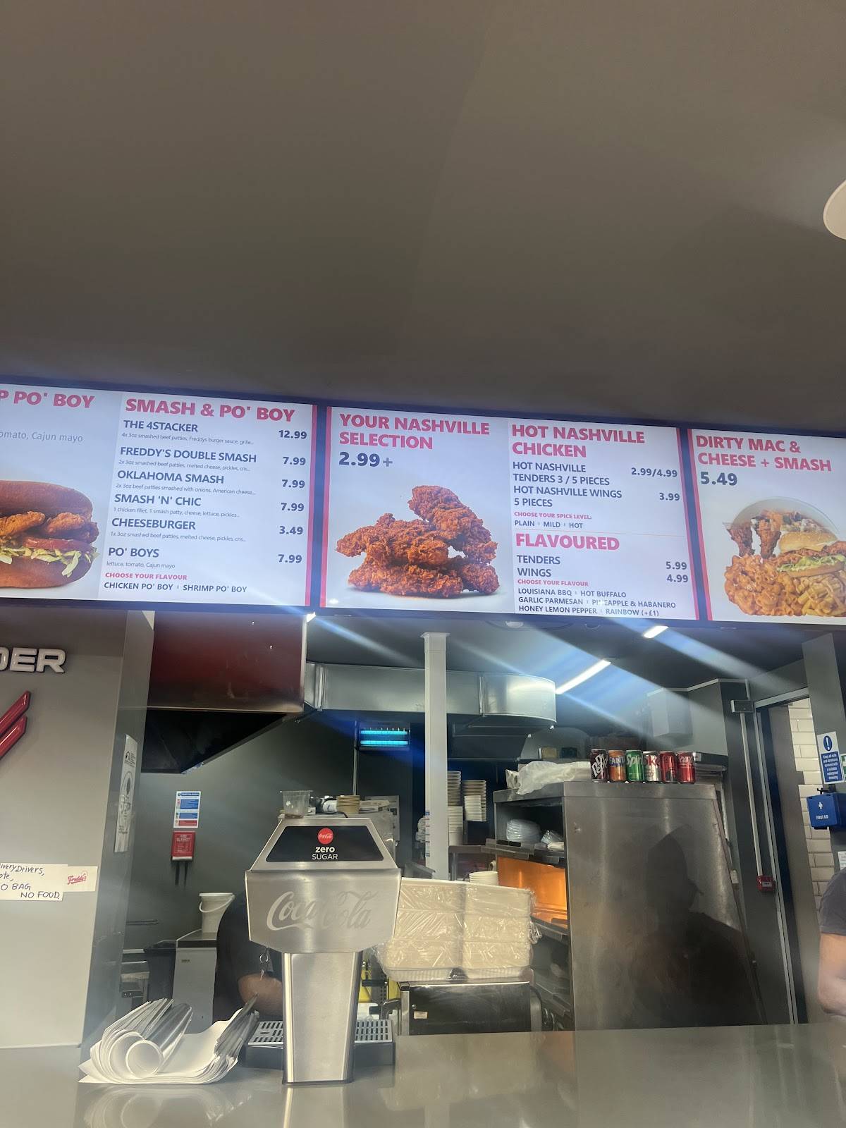 Freddy's меню