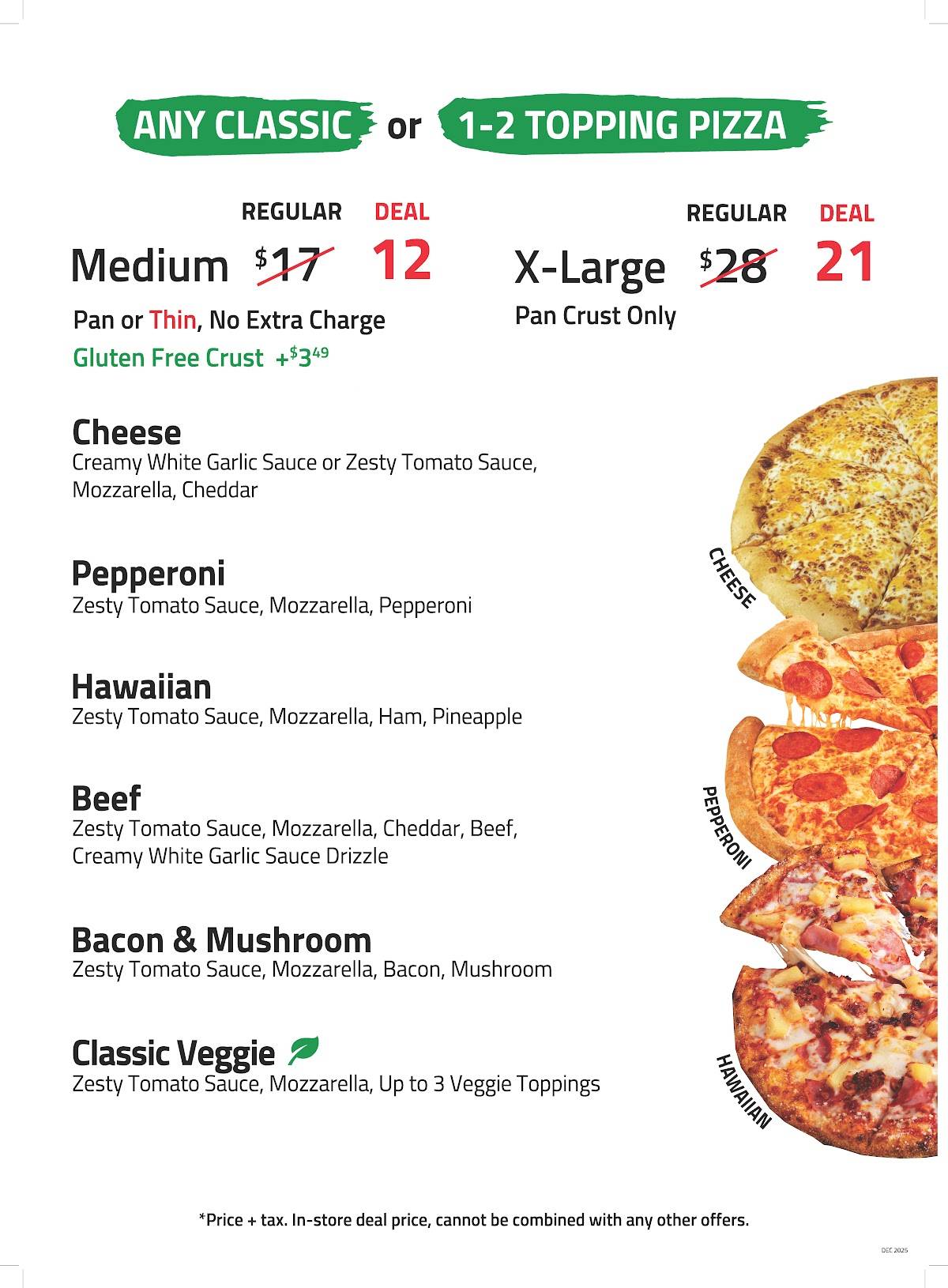 Freshslice Pizza меню