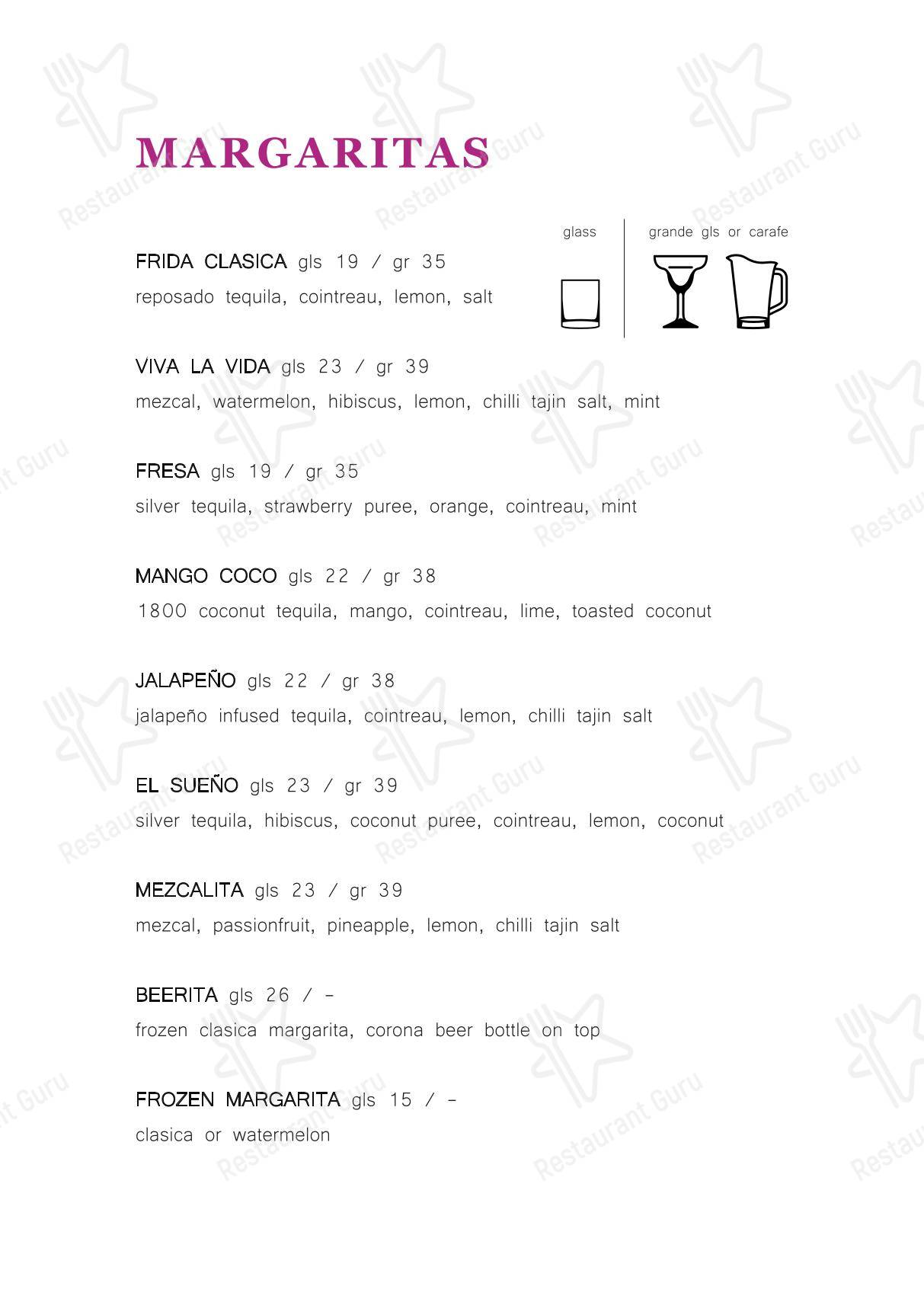 Меню ресторана Frida Cocina Mexicana & Tequila Bar - Детское