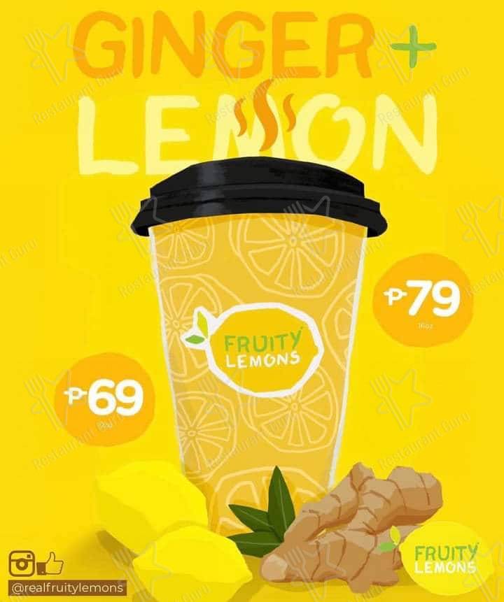 Fruity Lemons меню