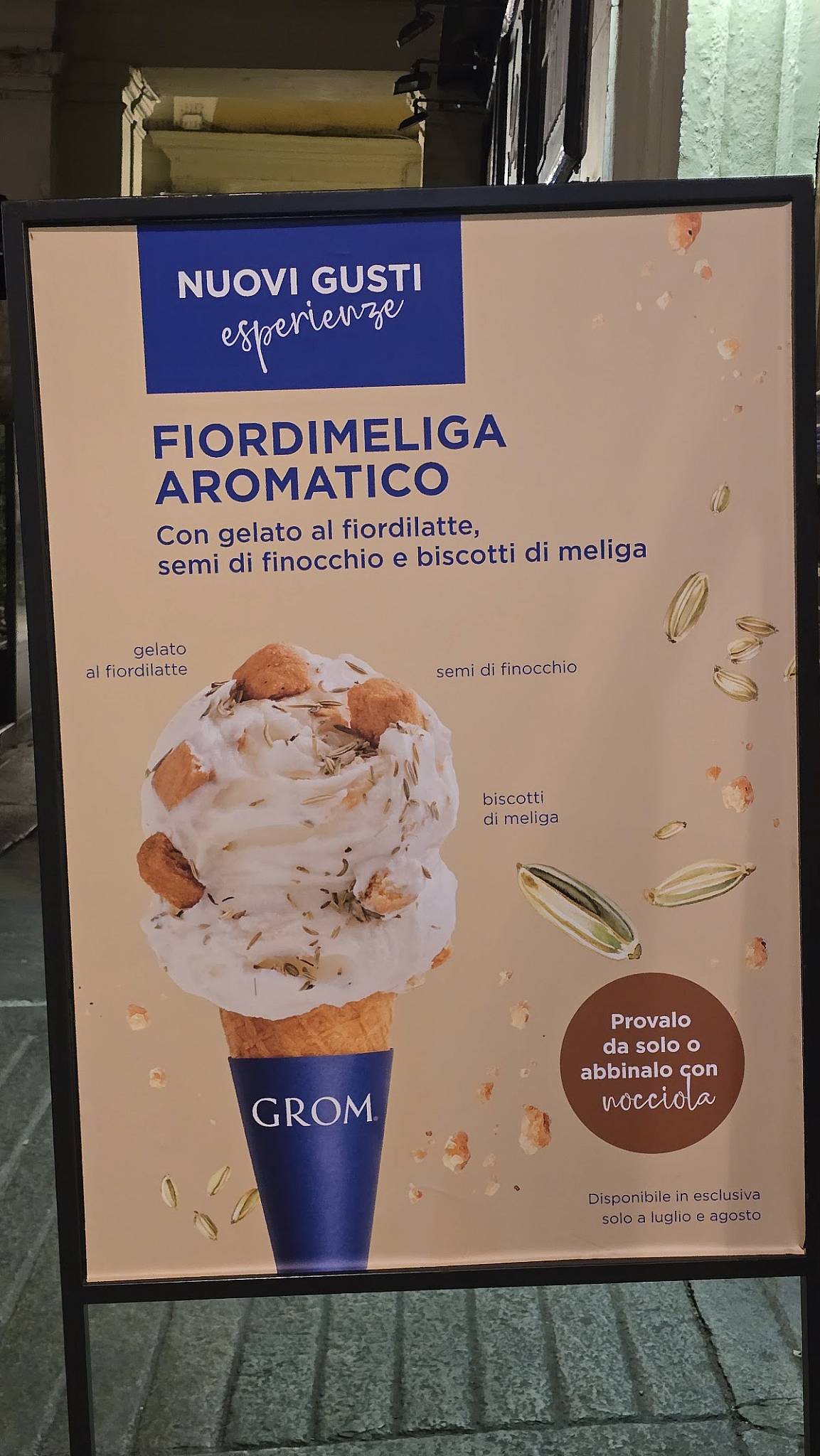 GROM Gelato меню