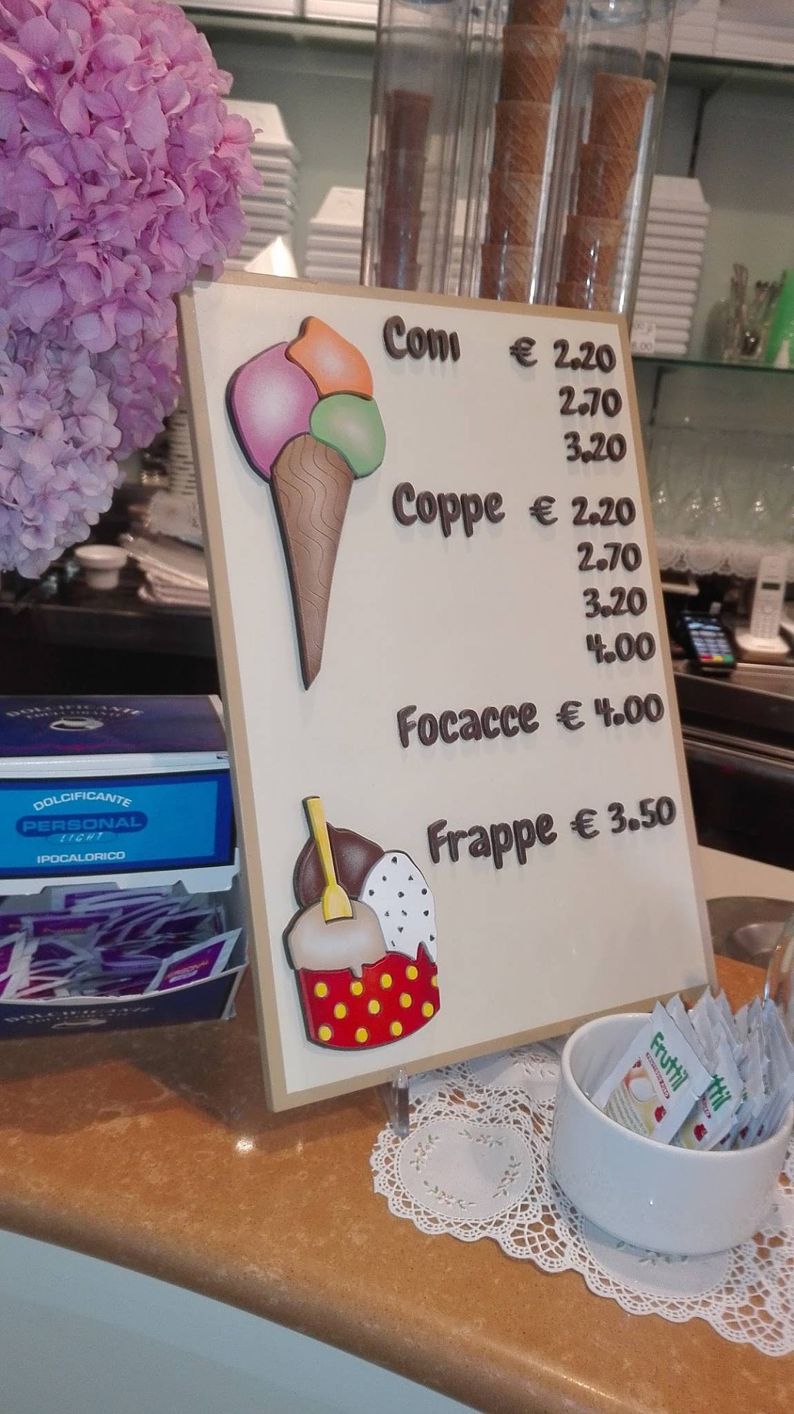Bar Gelateria Marselli меню