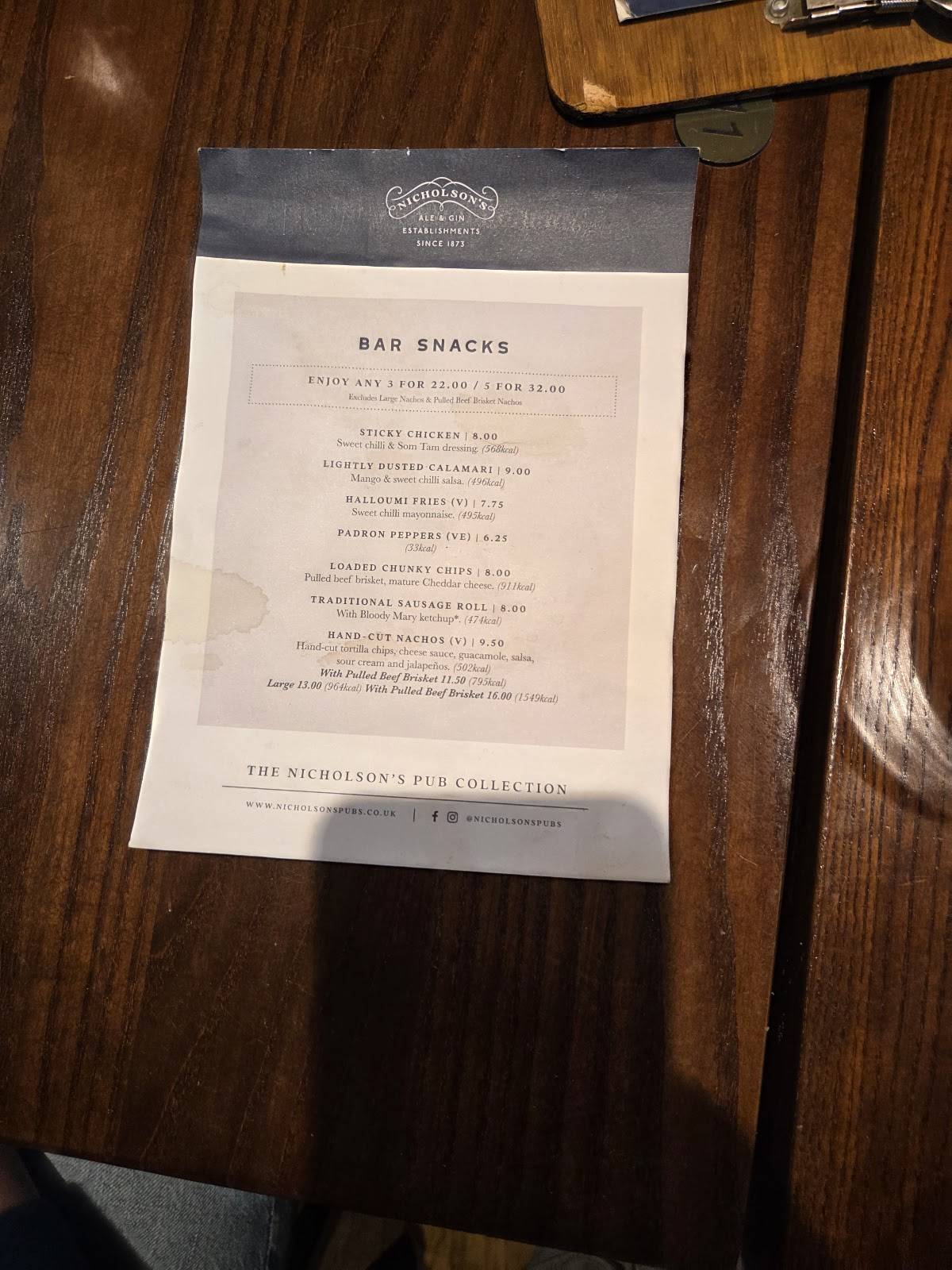 Greyfriars Bobby's Bar меню