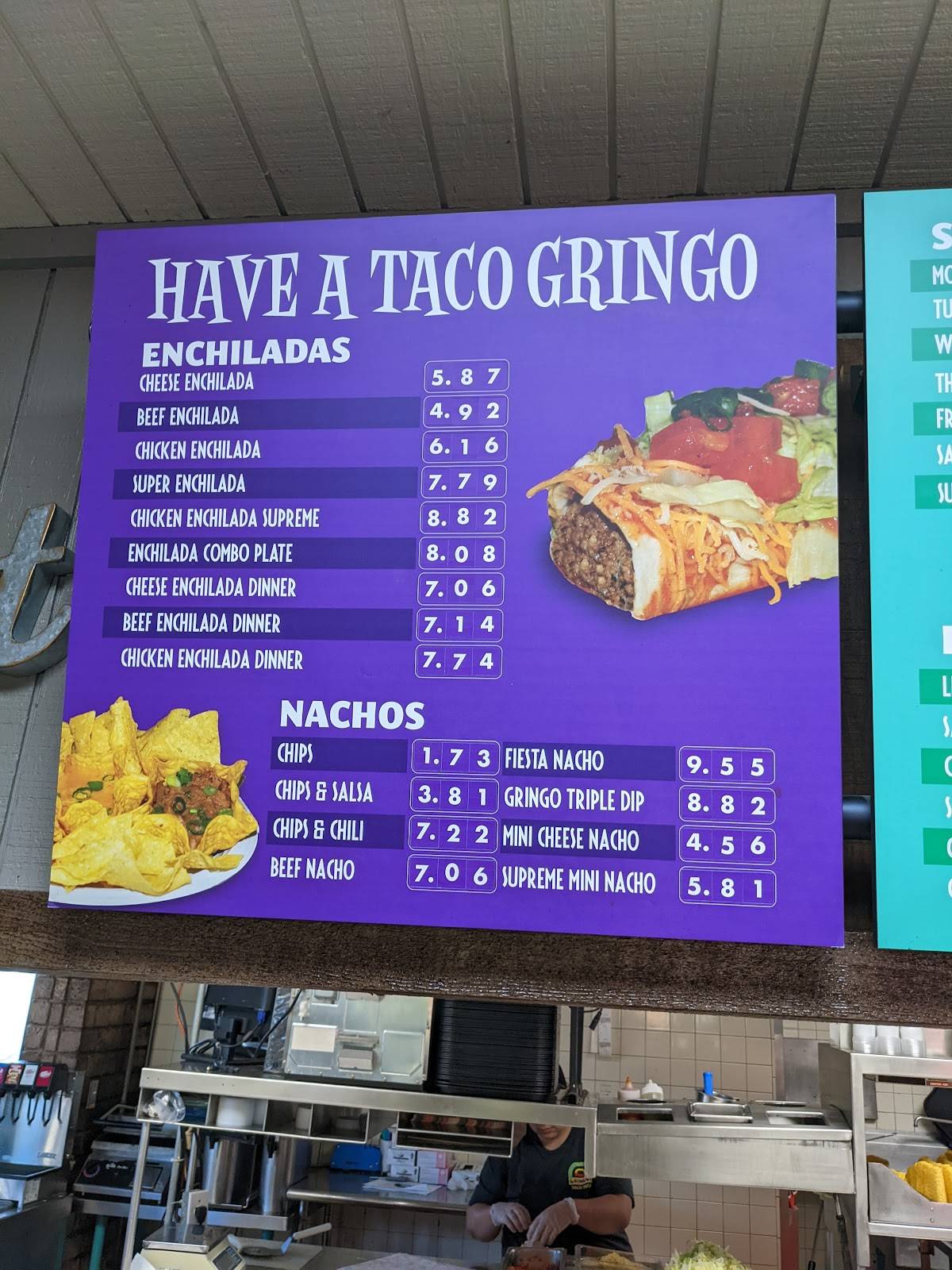 Gringo's Inc меню