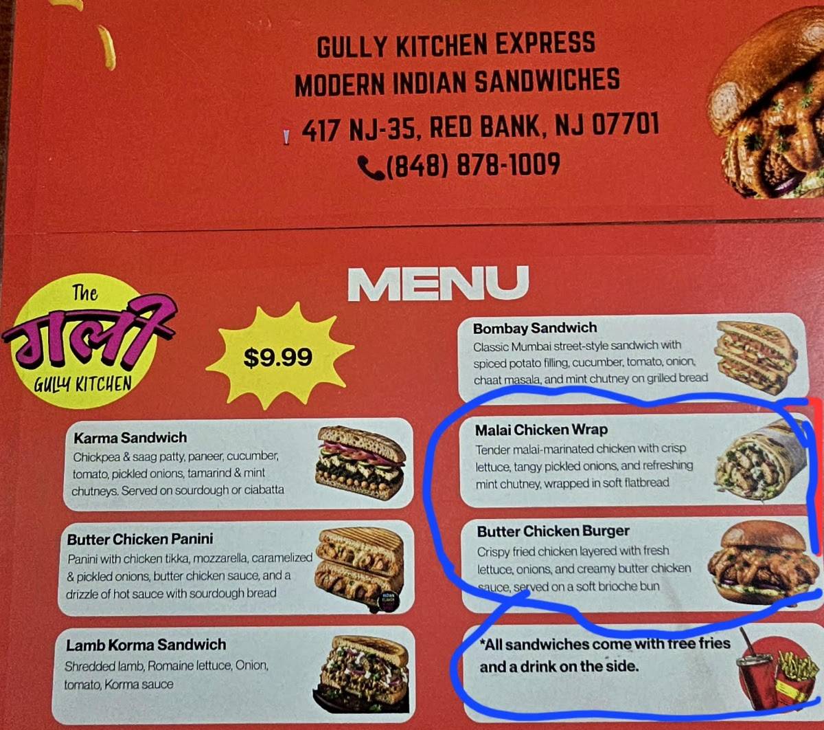 Gully Kitchen Express меню