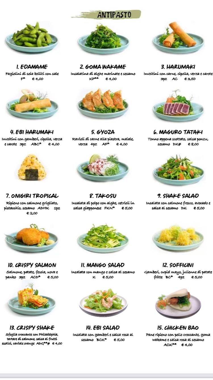 Haiku меню