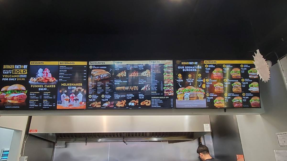 Burger Factory меню