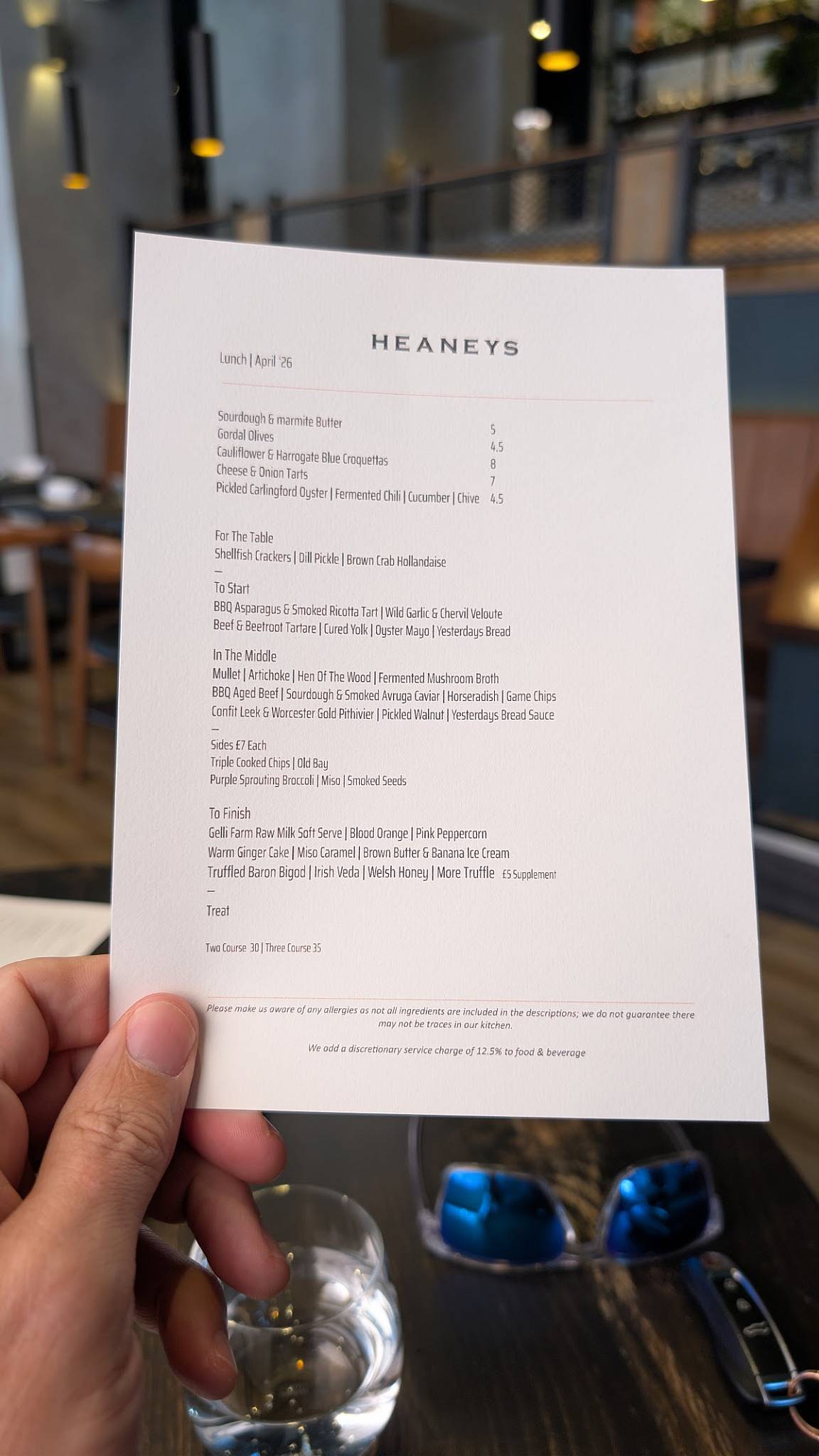 Heaney’s Pop-Up меню