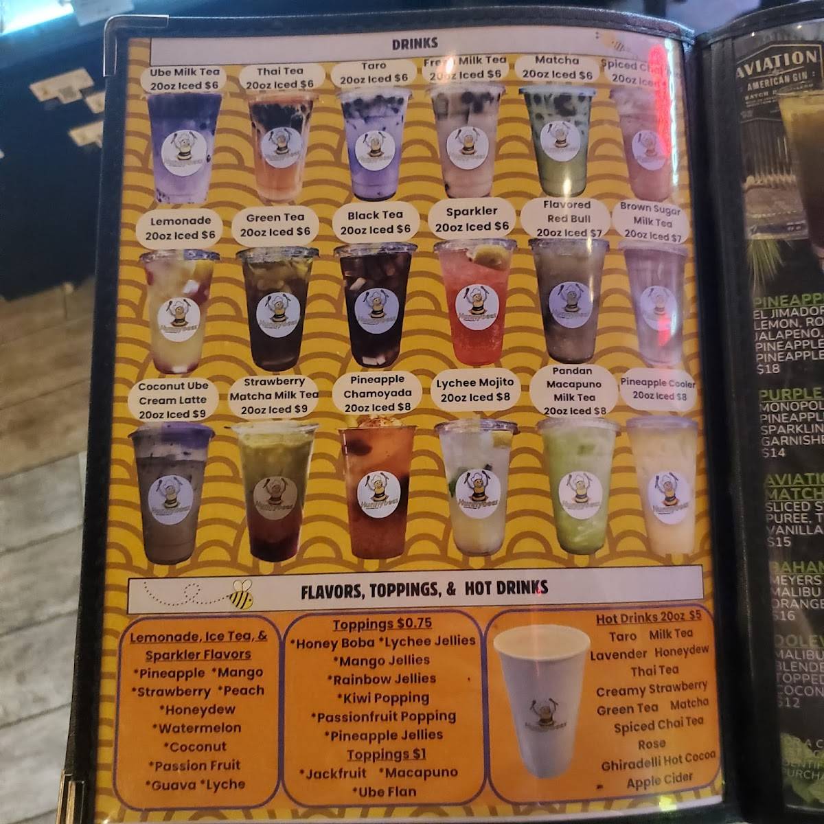 Hunny Beez меню