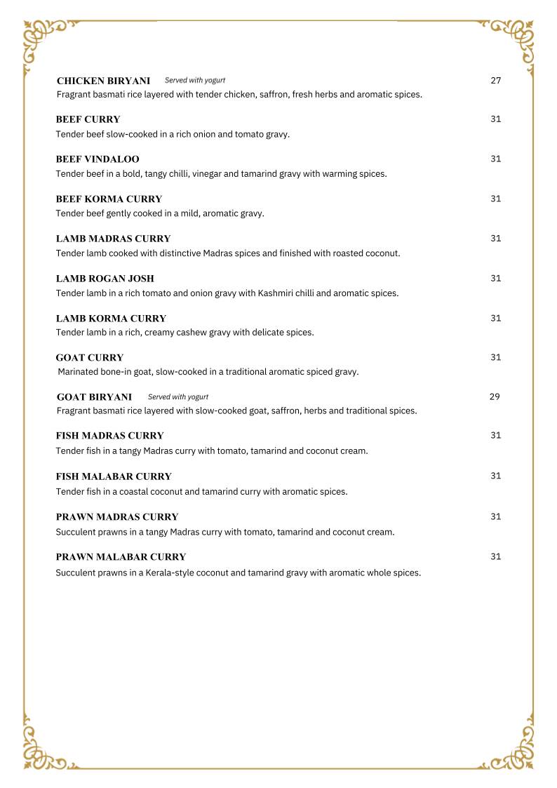 Imperial Indian Restaurant (Rockingham Beach Foreshore) меню