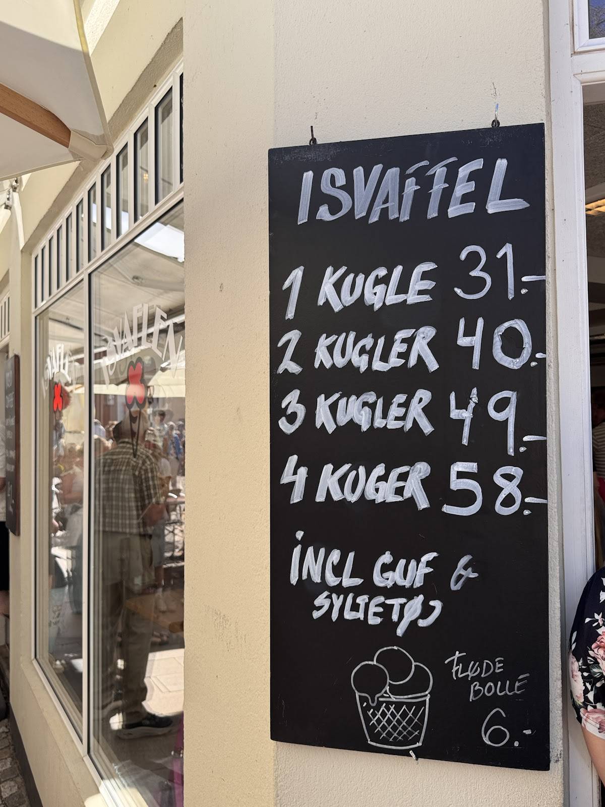 Isvaflen меню