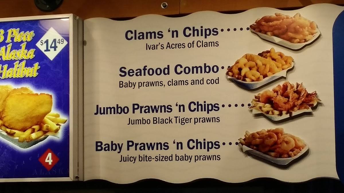 Ivar's Seafood Bar (closed) меню
