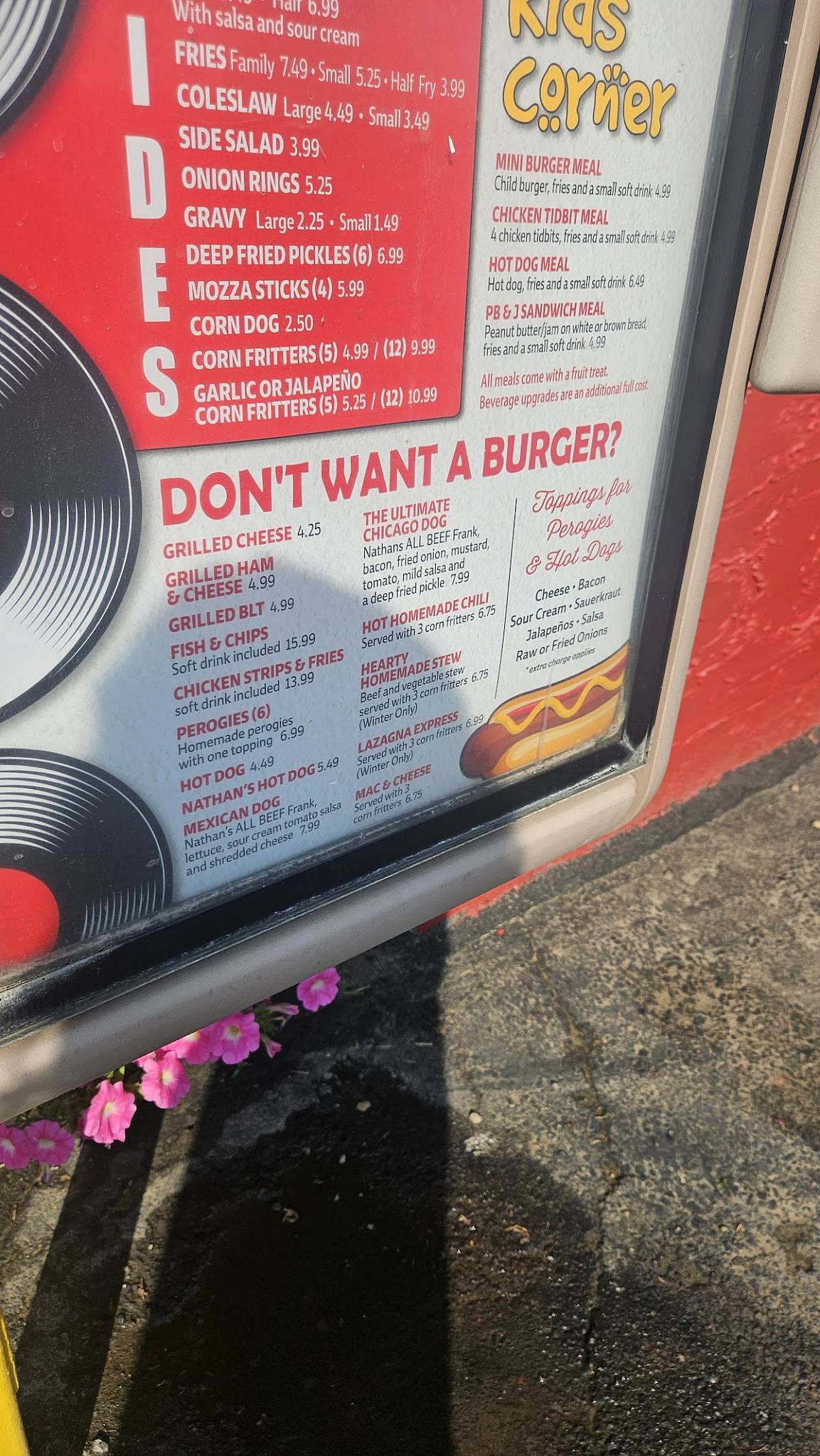 Jack's Drive-In меню