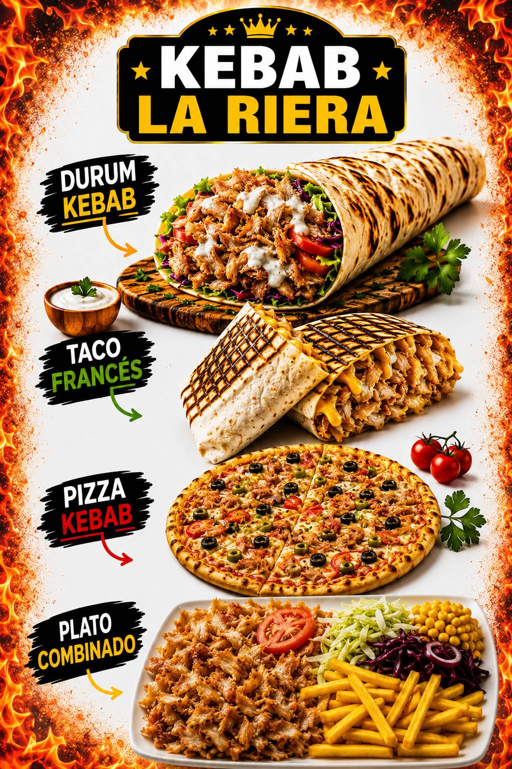 KEBAB LA RIERA меню