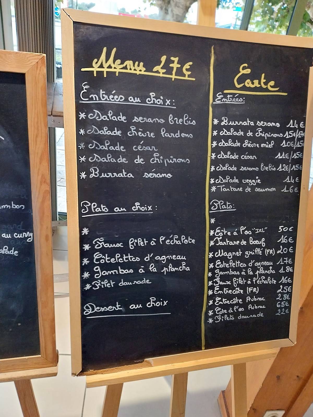 L' Entrepotes меню