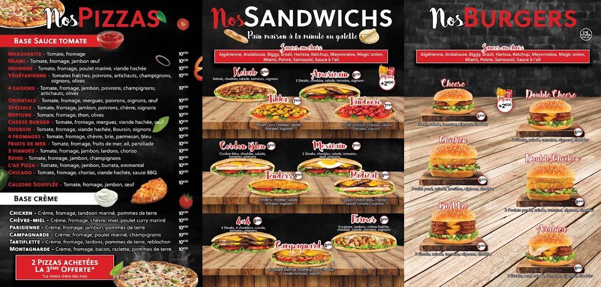 LAS PIZZA Nice nord меню