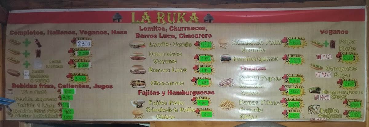 La Ruka меню