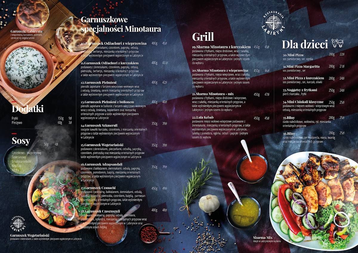 Labirynt kuchnia gruzińska меню