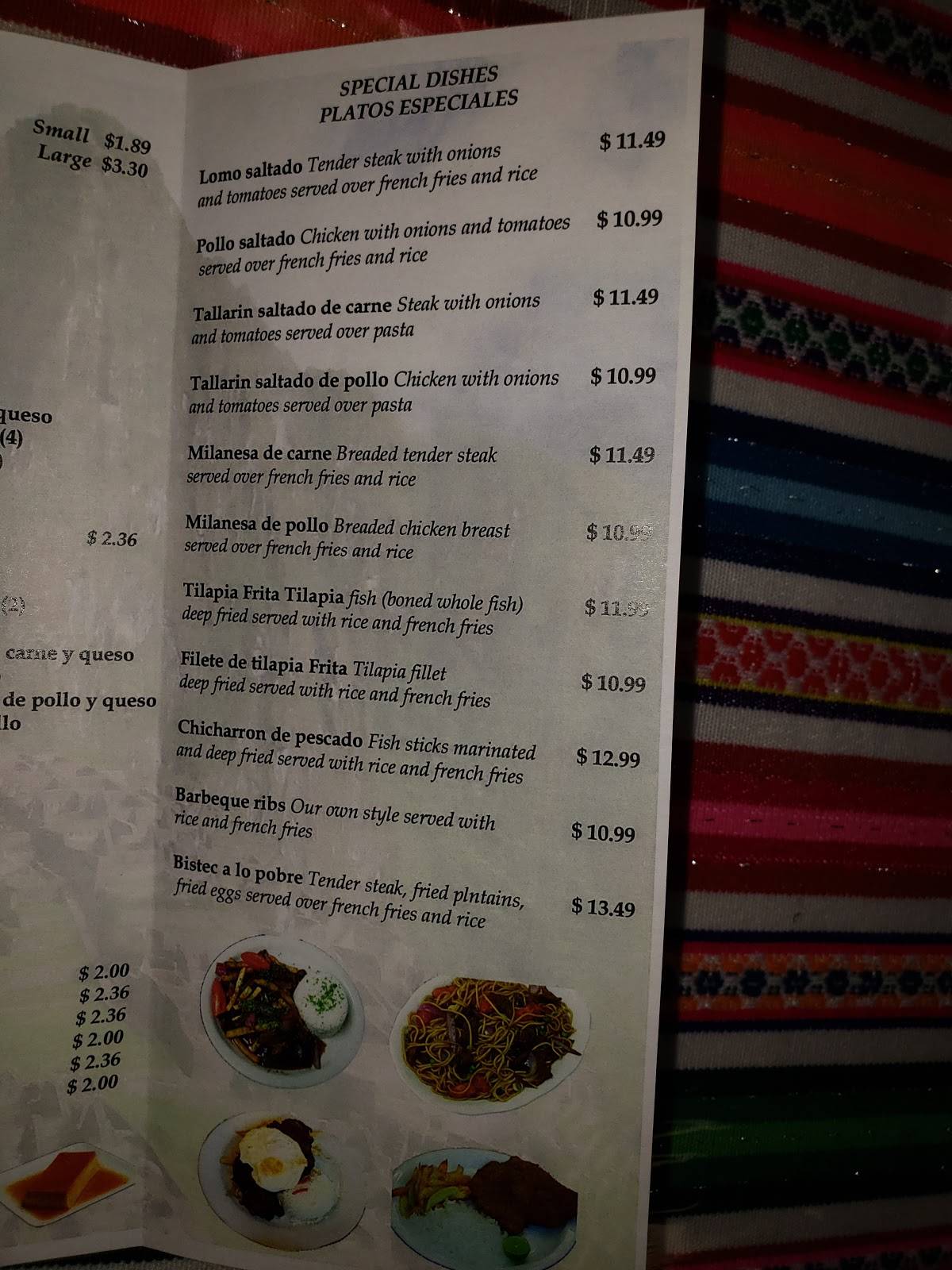 Las Cusqueñitas Peruvian Chicken меню