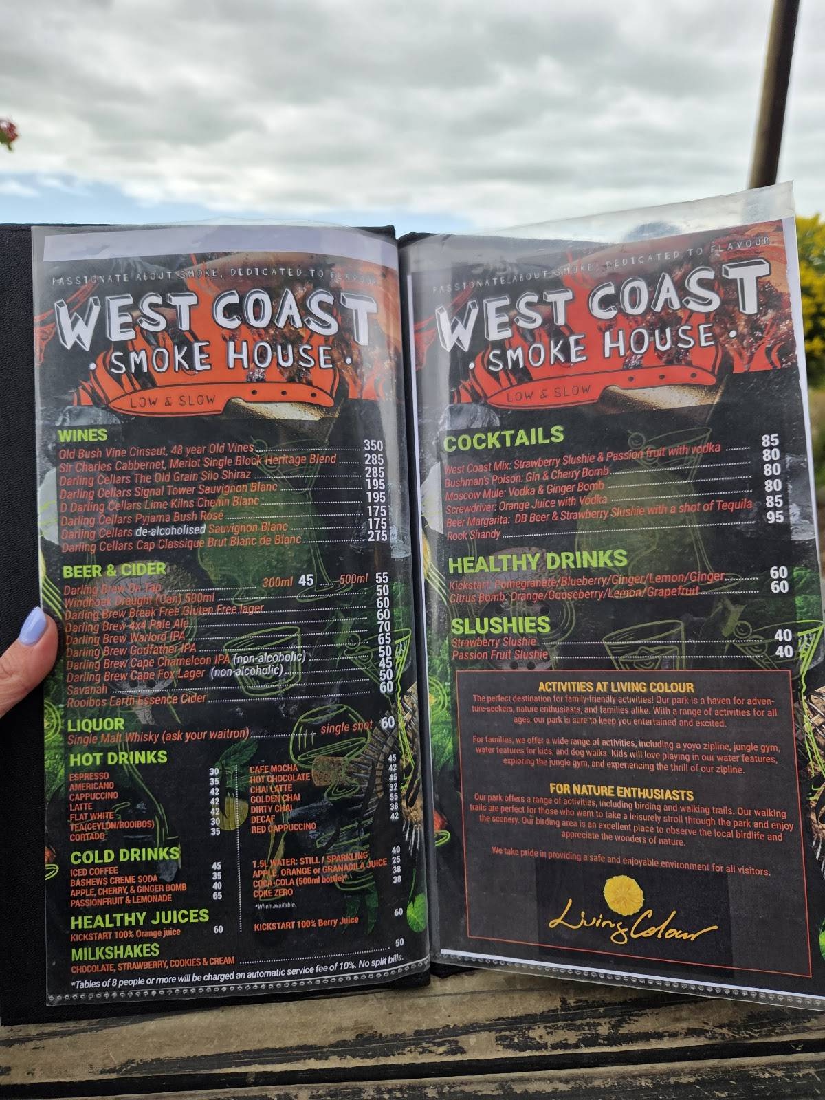 Living Colour l West Coast Smoke House меню