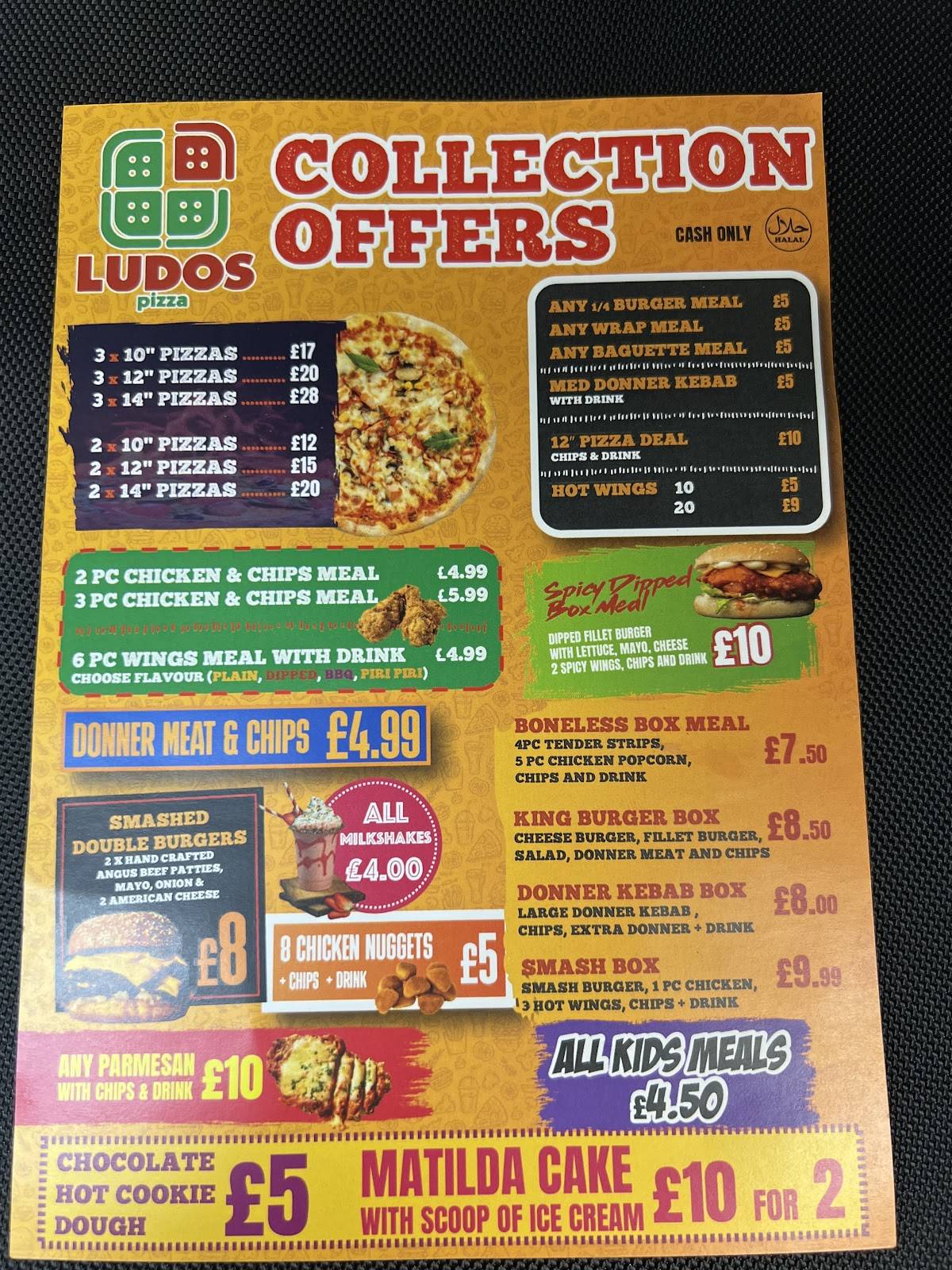 Ludos pizza меню