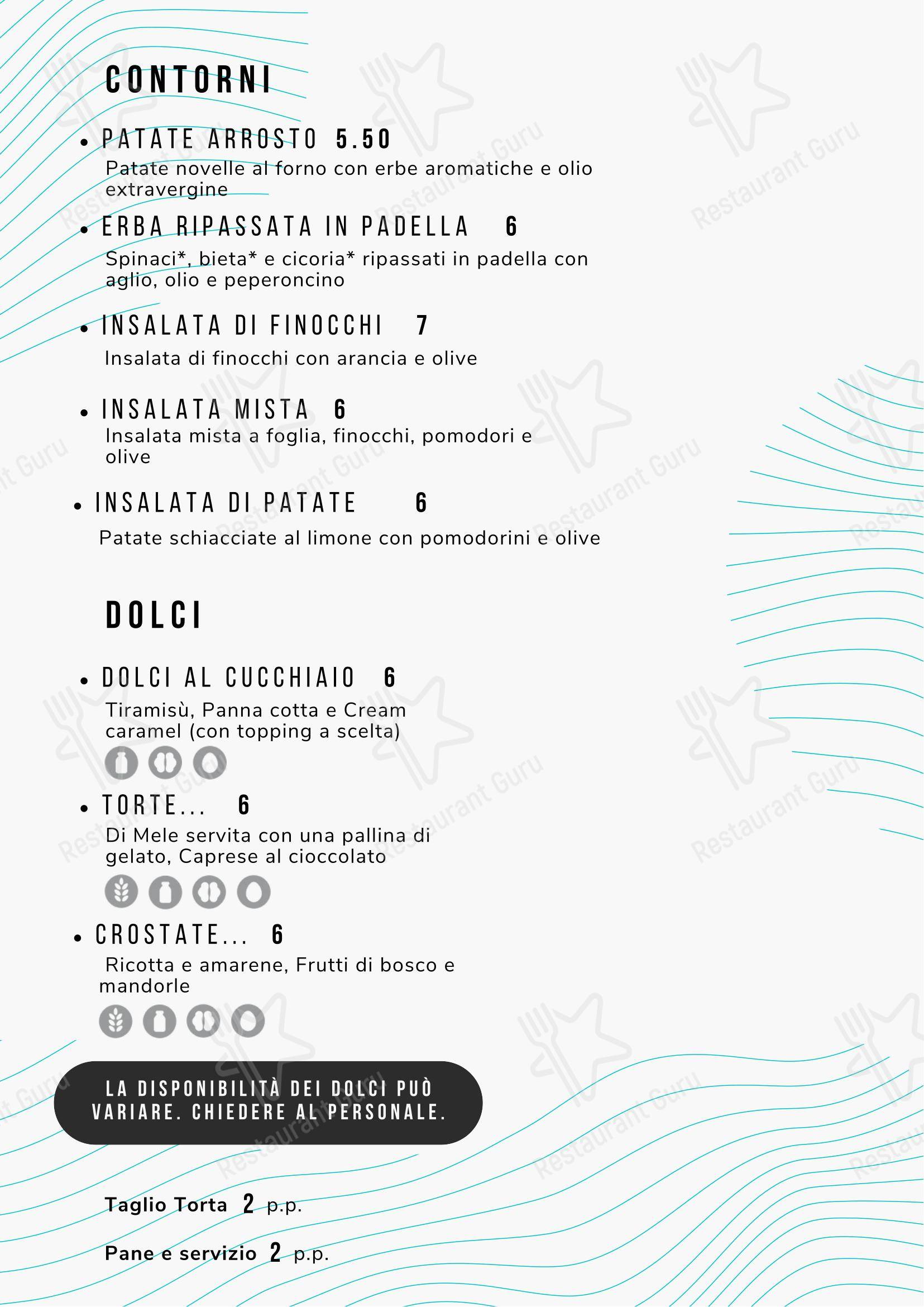 MADO Ristorante в Риме - Основное меню