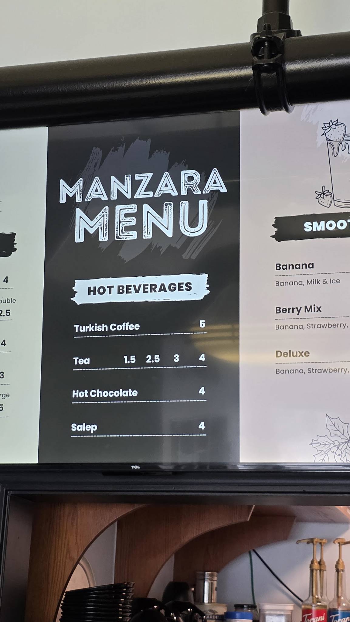 Manzara Cafe меню