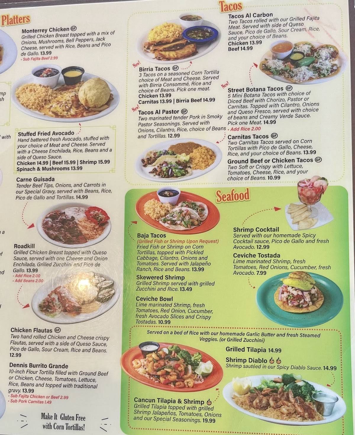 MasFajitas Mexican Restaurant меню