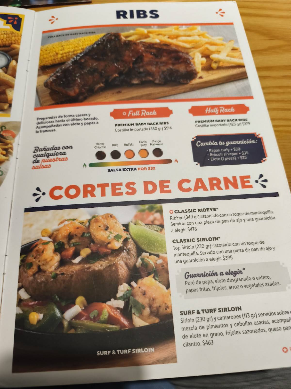 Chili's меню
