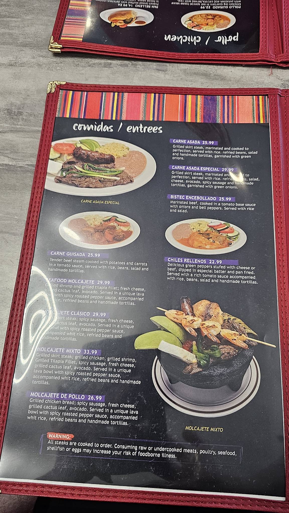 Mi Chalateca меню