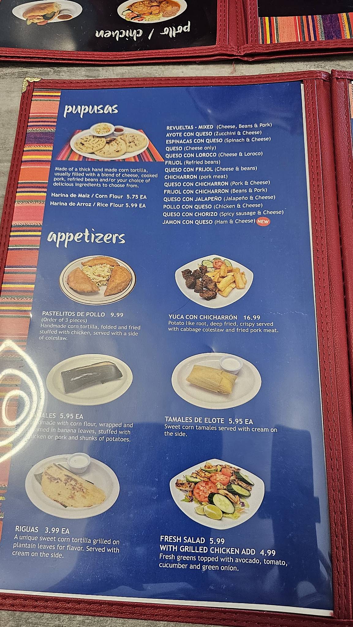 Mi Chalateca меню