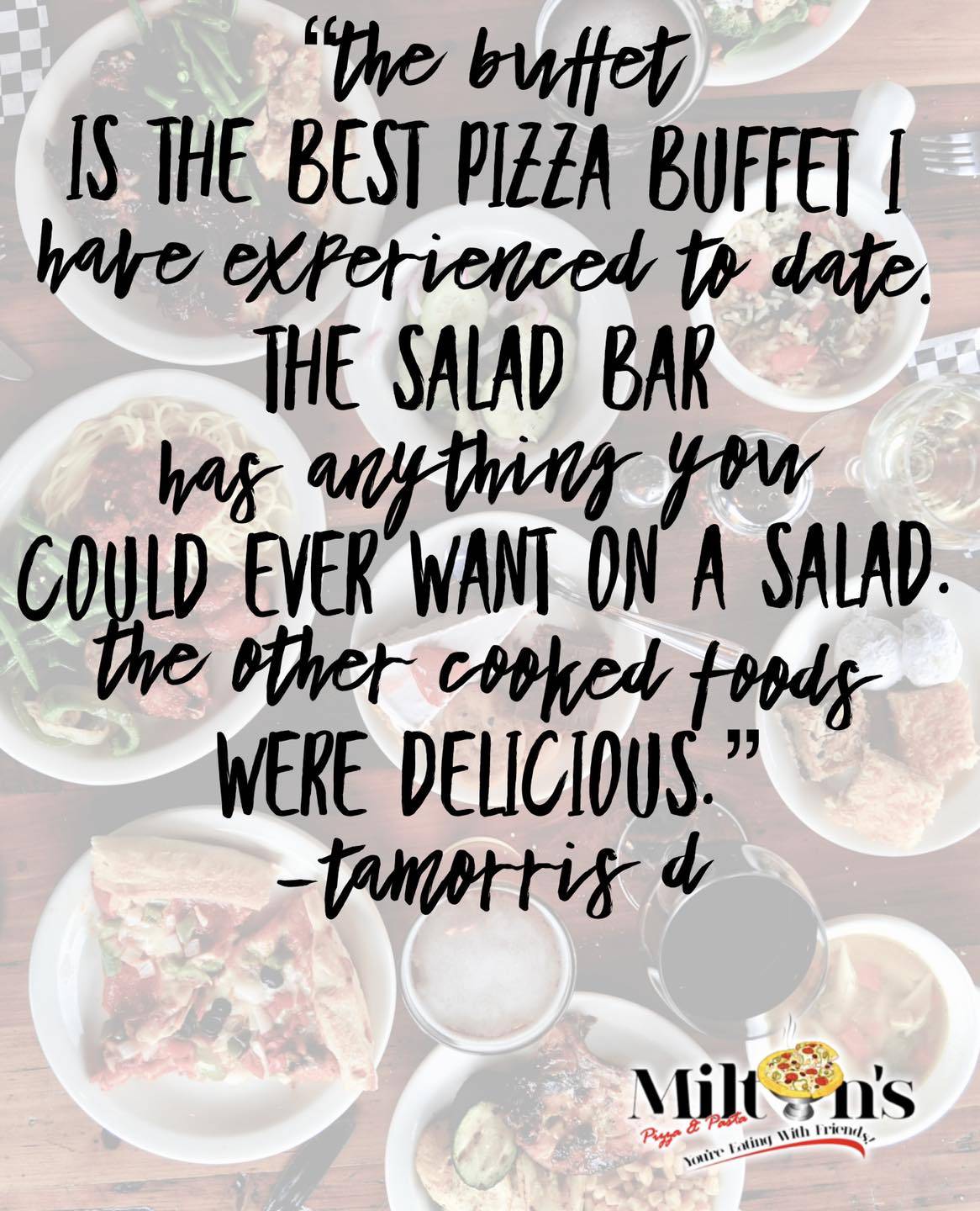Milton's Pizza & Pasta меню