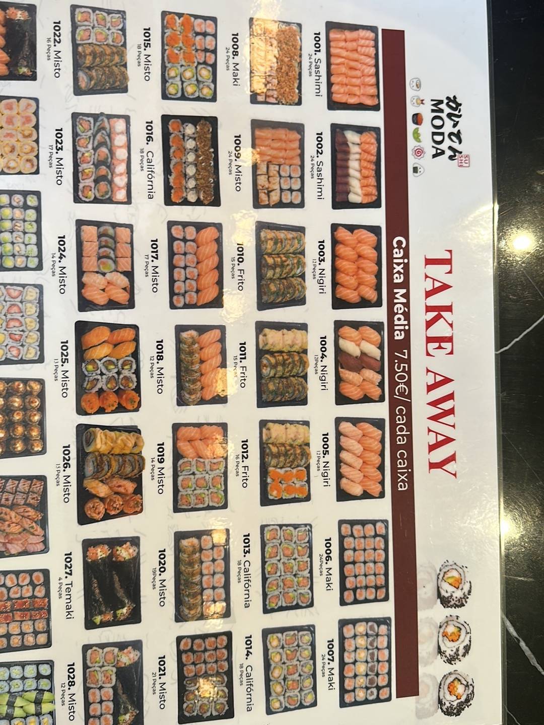 Moda Sushi меню