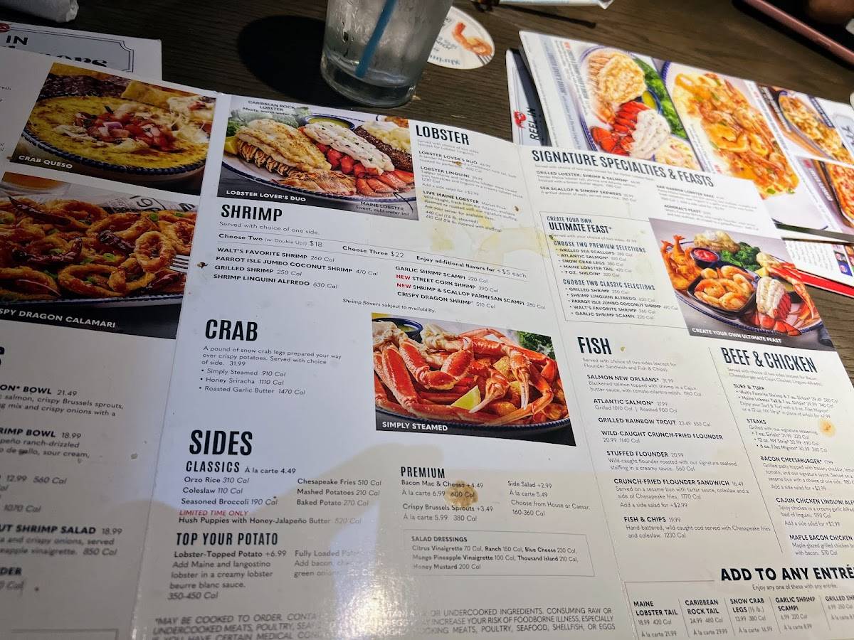 Red Lobster меню