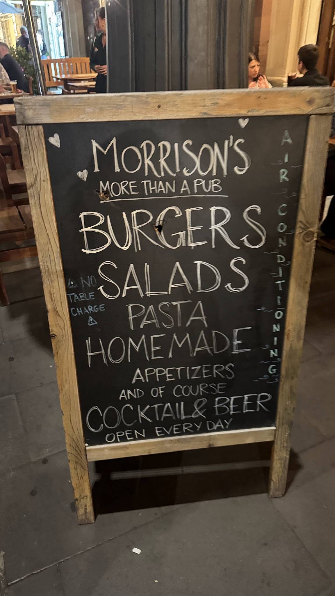 Morrison's Risorgimento меню