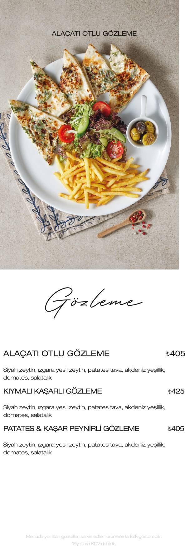 Ottoman Van меню