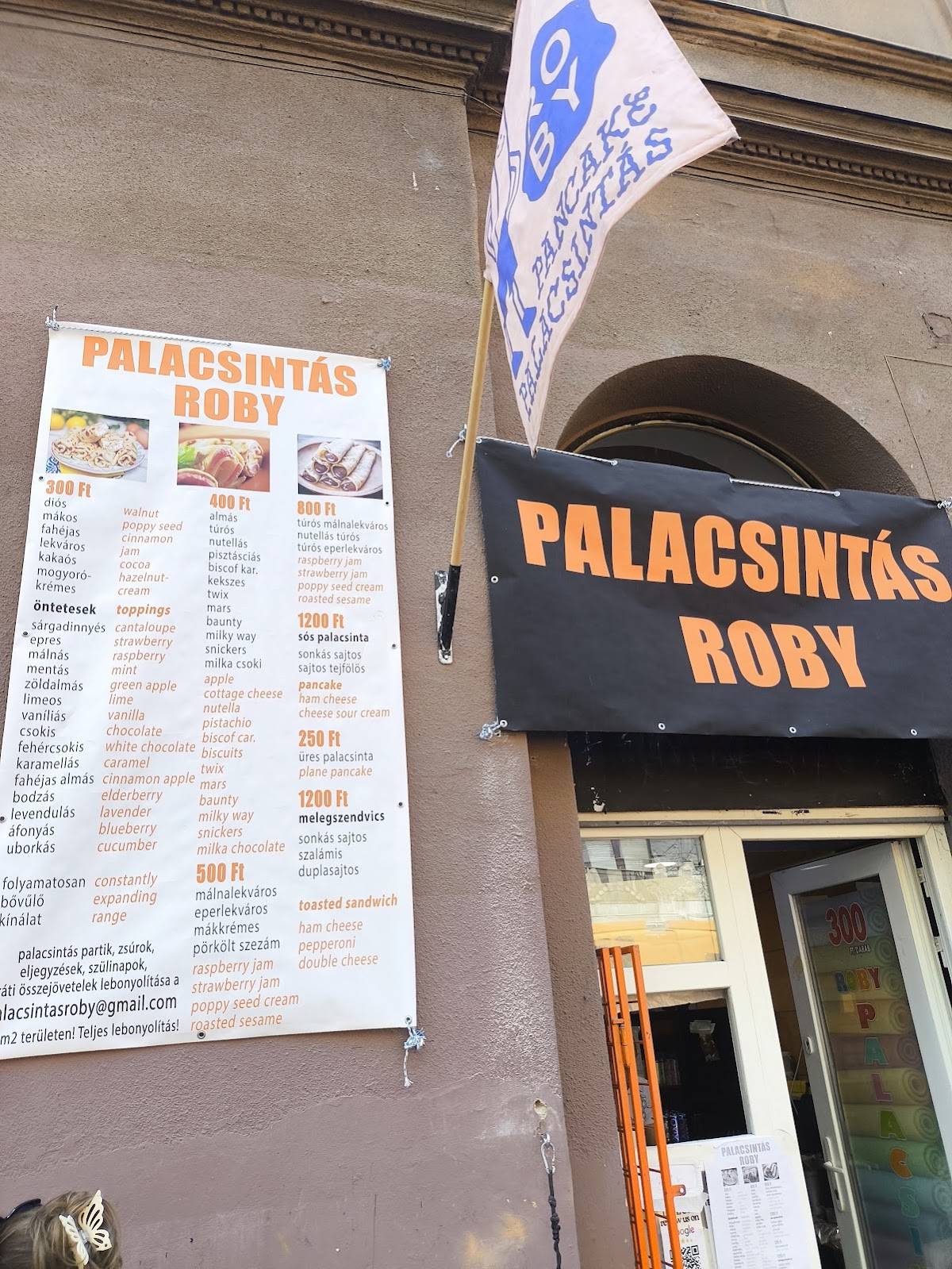 PALACSINTÁS ROBY меню