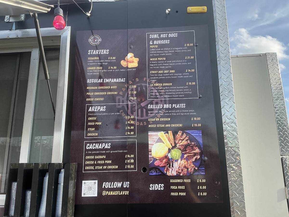 Pana's Flavors меню