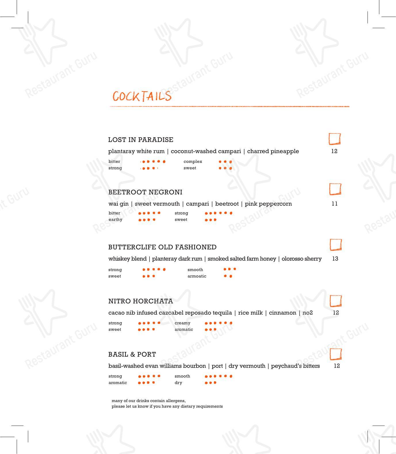 Parallel by Pasture в Кардифф - Lunch Menu