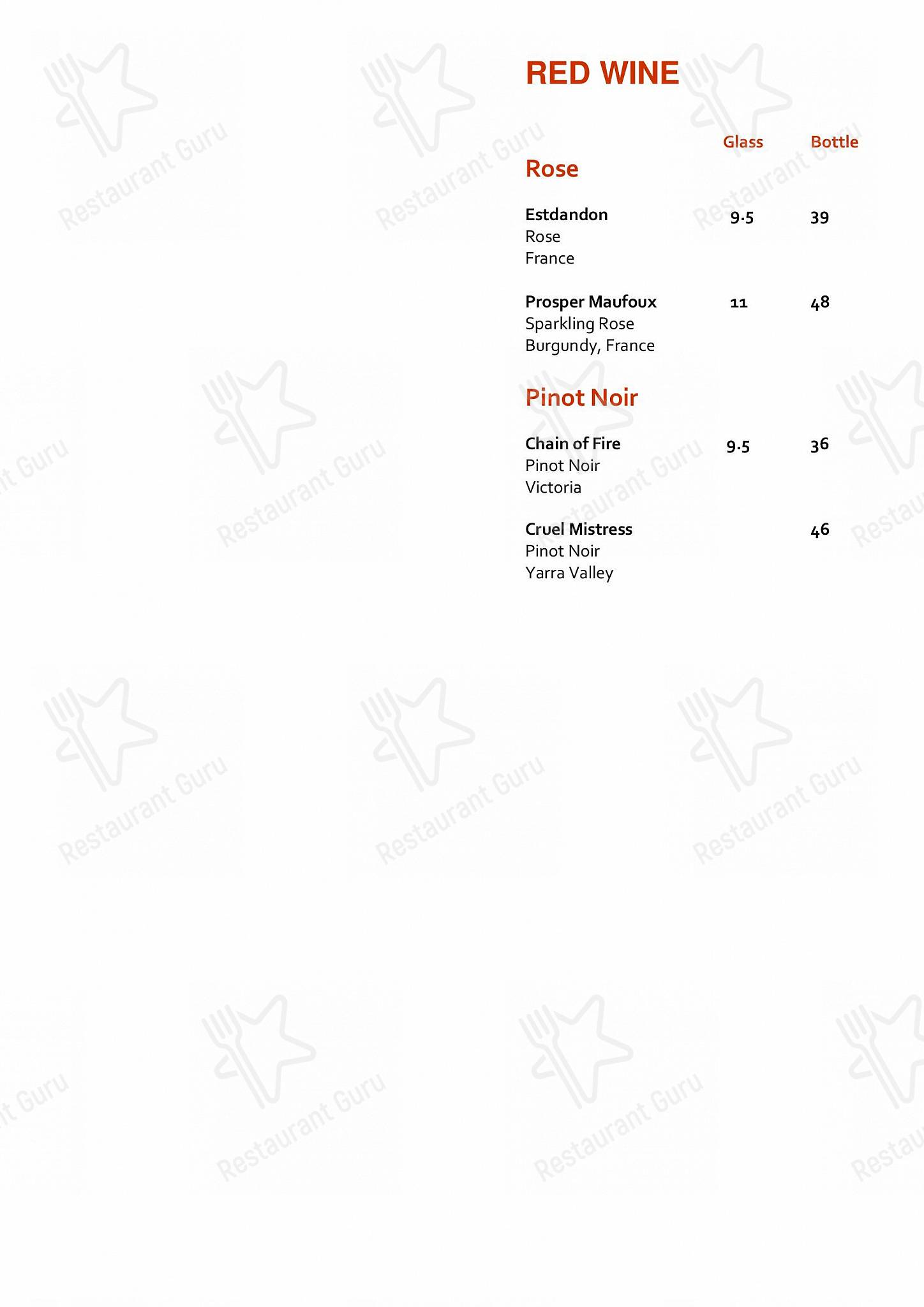 At Home Catering Menu паба и бара BAR30 & Bistro Parramatta в Парраматте