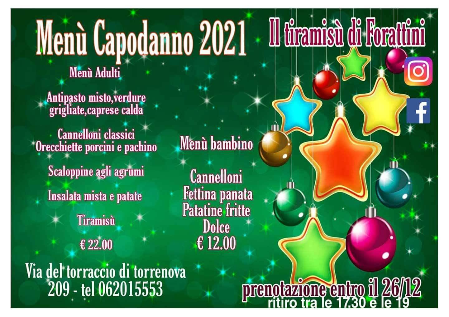 Il tiramisù di Forattini меню