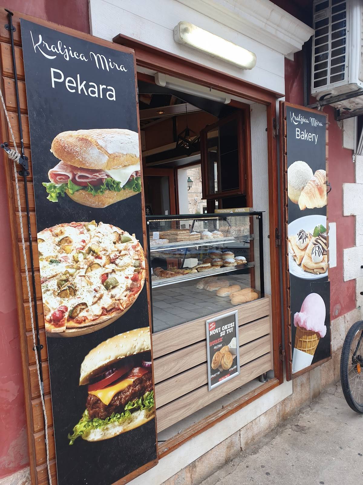 Pekara "Kraljica mira" меню