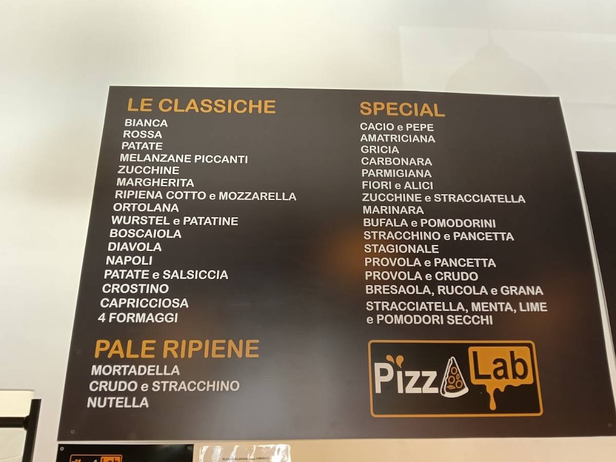 PizzaLab меню