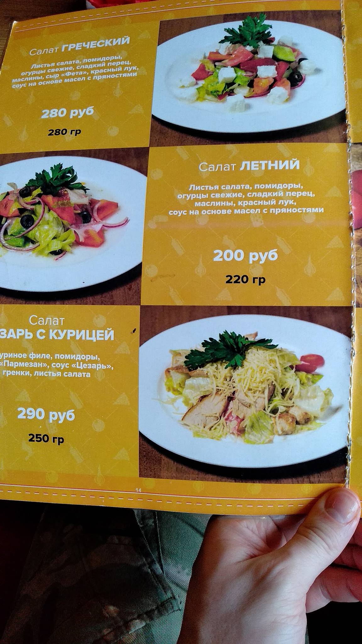 Пиццамен меню