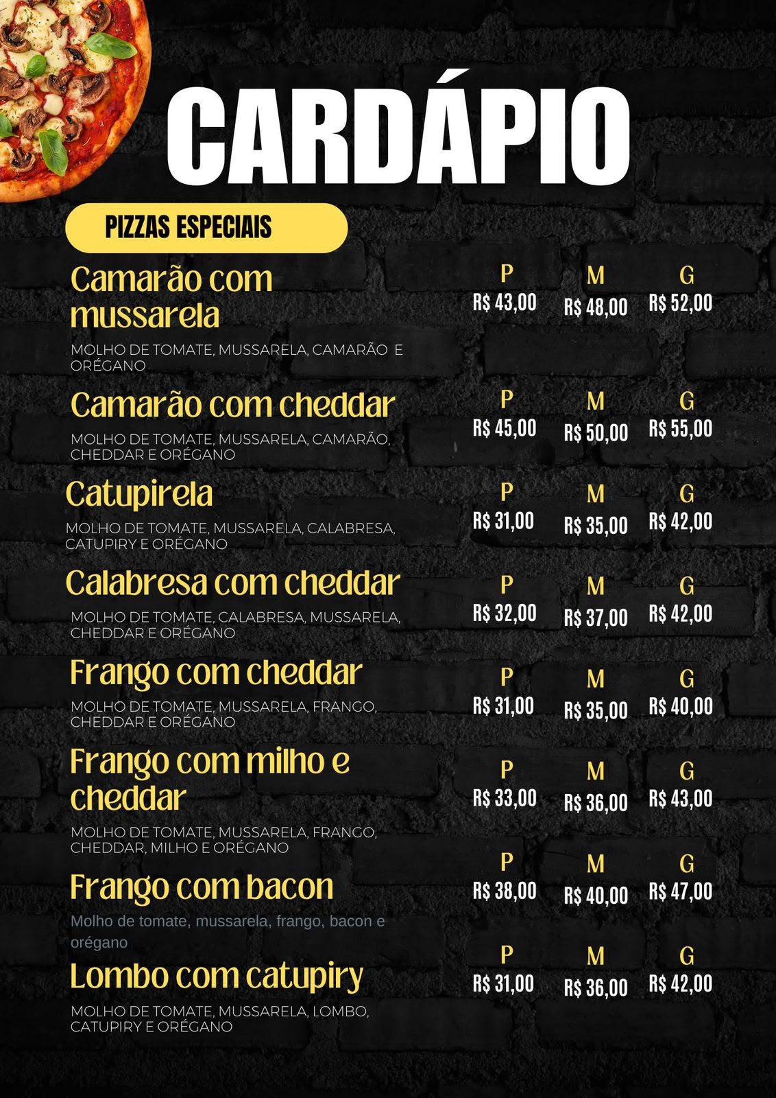 Pizzaria Real Massa меню