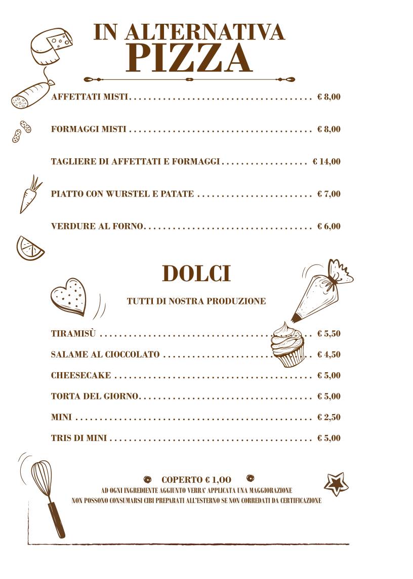 Pizzeria del Corso • dal 1982 меню