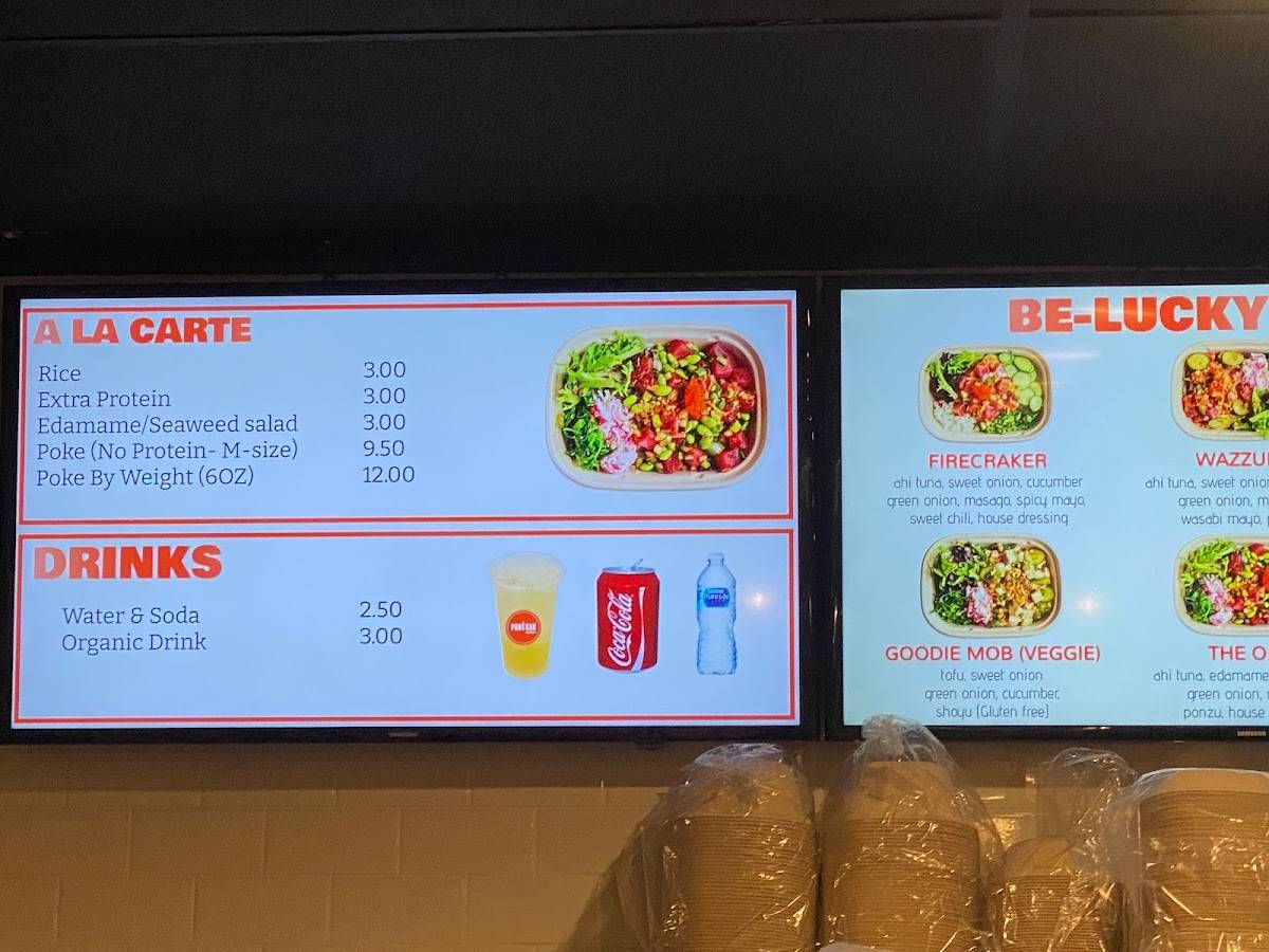 Poke Bar меню